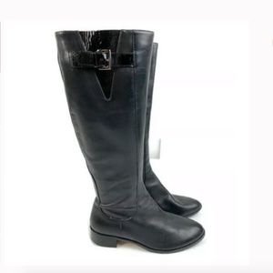 Cole Haan tall black leather boots - size 9